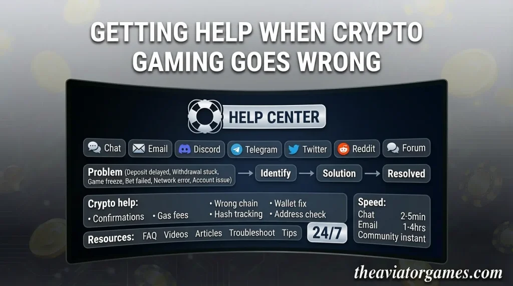 Getting Help When Crypto Gaming Goes Wrong