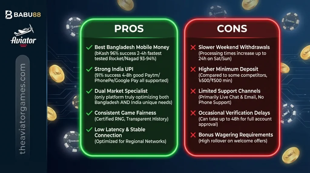Pros and Cons — What Actually Matters