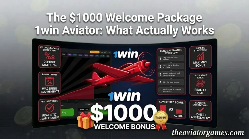 $1,000 Welcome Package 1win Aviator