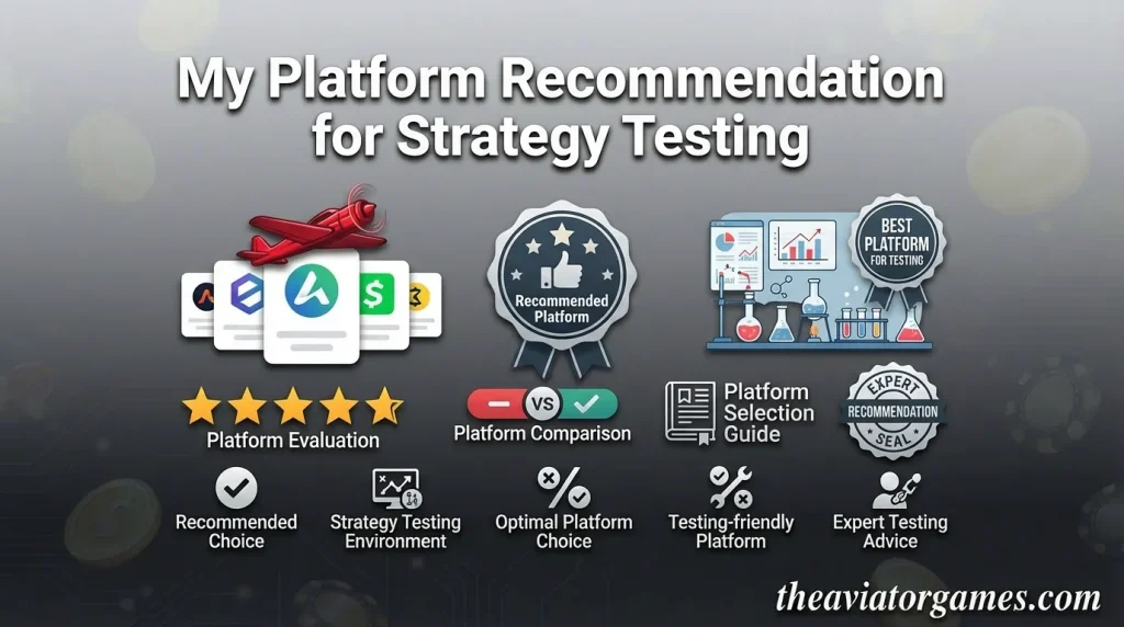 My Platform Recommendation for Aviator Strategy Testing