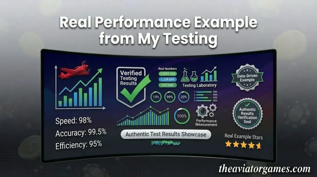 Real Performance Example from My Testing